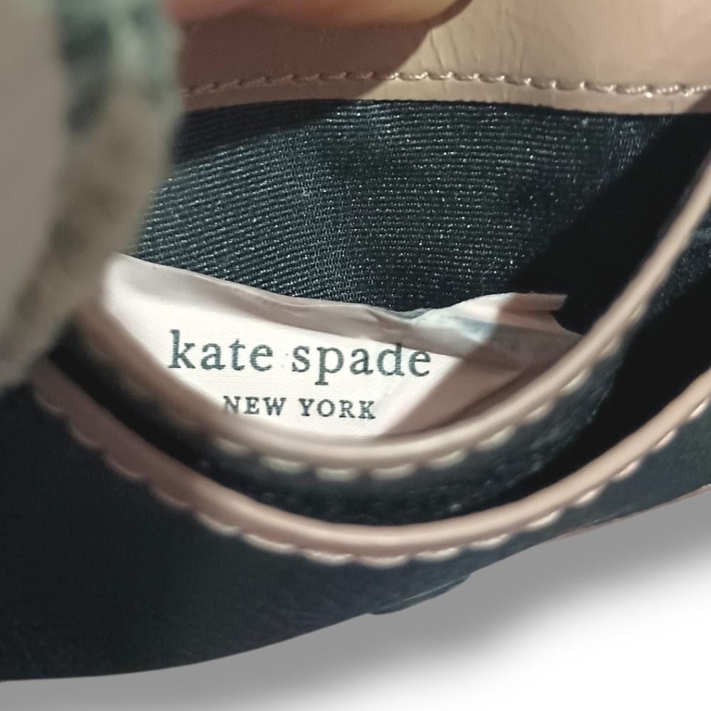 Kate Spade ♠️ Bifold Card Case | Black Leather | GUC - Picture 10 of 11